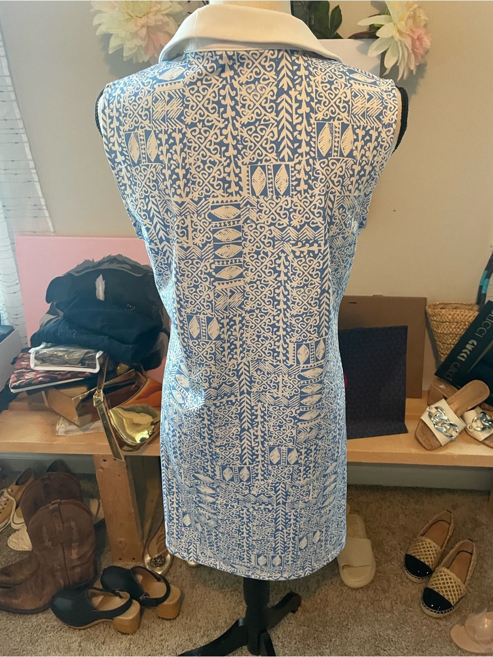 Sigrid Olsen Golf & Tennis dress in SZ L in gently used condition - Picture 3 of 4
